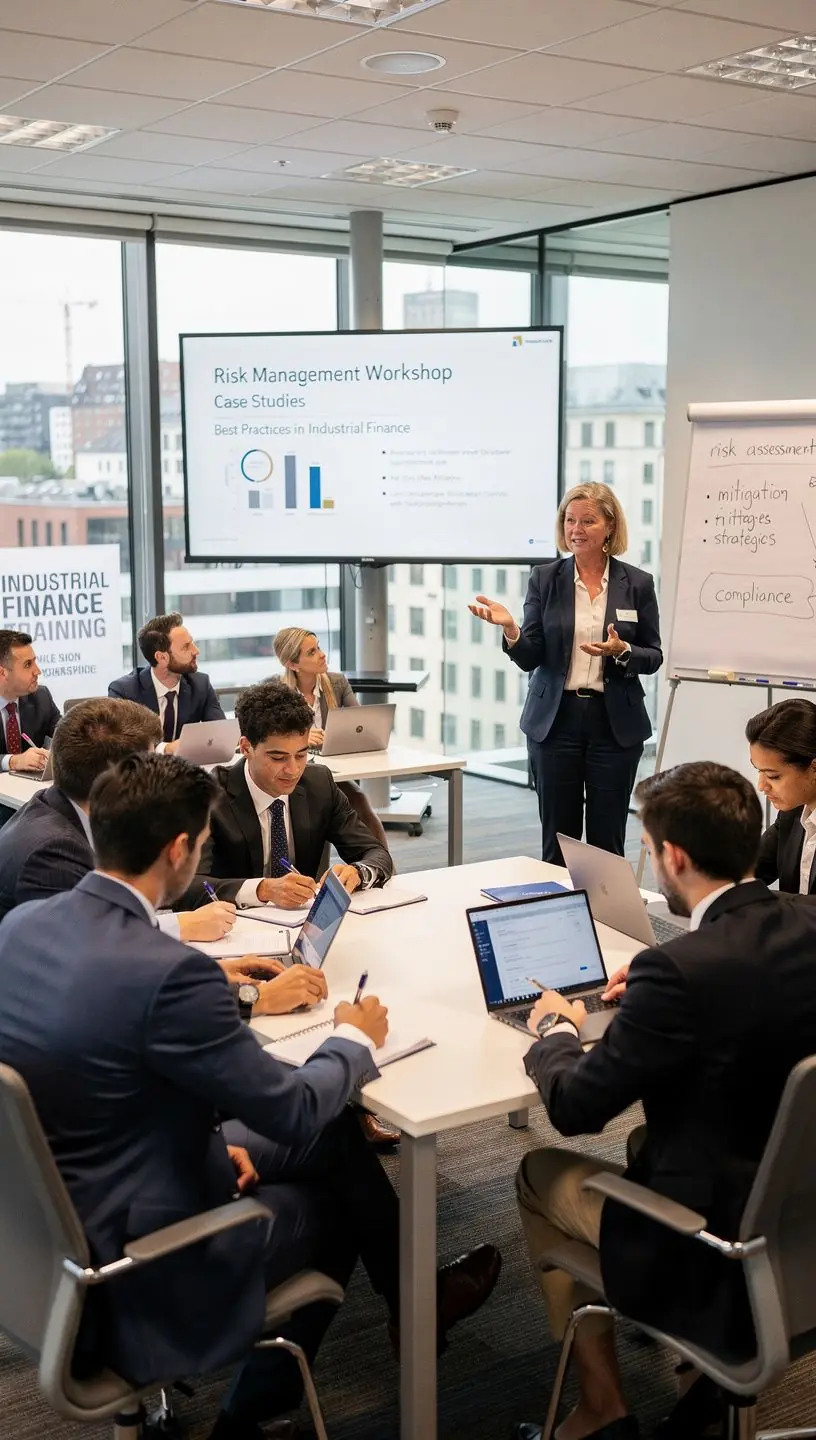 Geschäftliche Besprechung zur Optimierung von B2B-Finanzierungsstrategien mit digitalen Hilfsmitteln